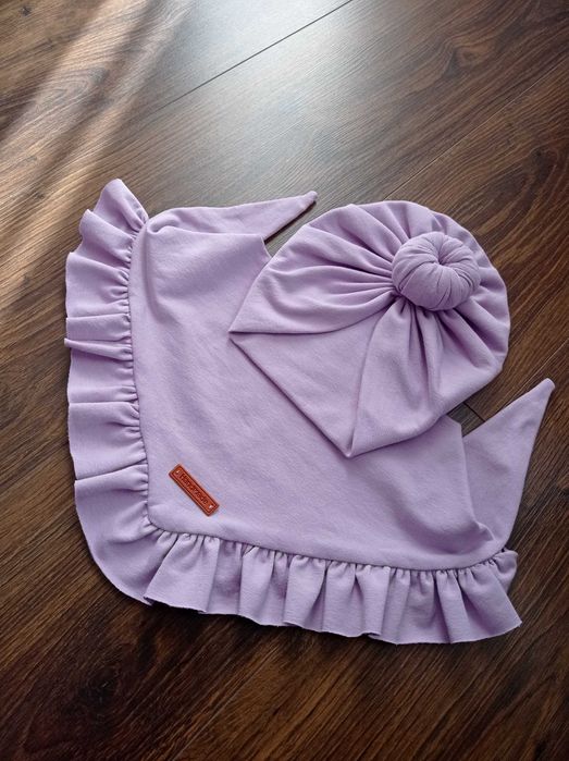 komplet Turban i chusta dla dziewczynki, Handmade