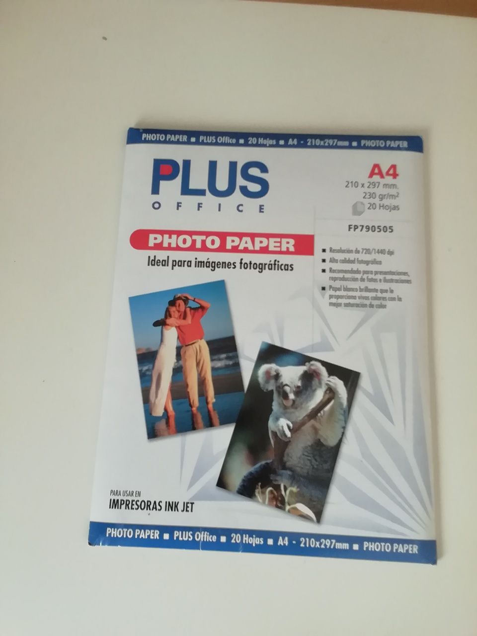 Papel fotográfico A4