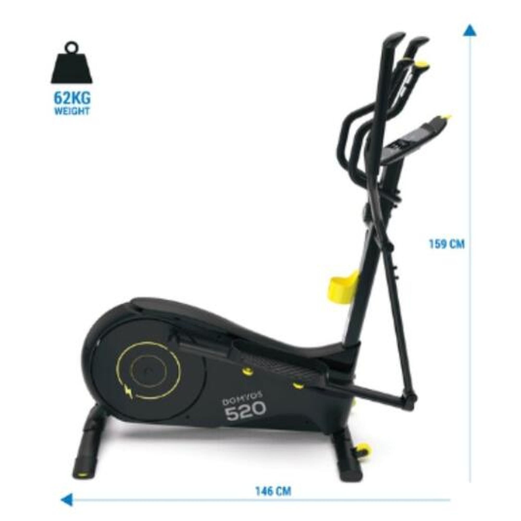 Bicicleta elíptica Domyos EL520, como nova.