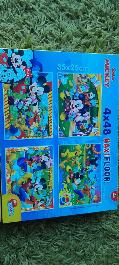 Puzzle Myszka Miki Maxi Floor 4x48 jak nowe
