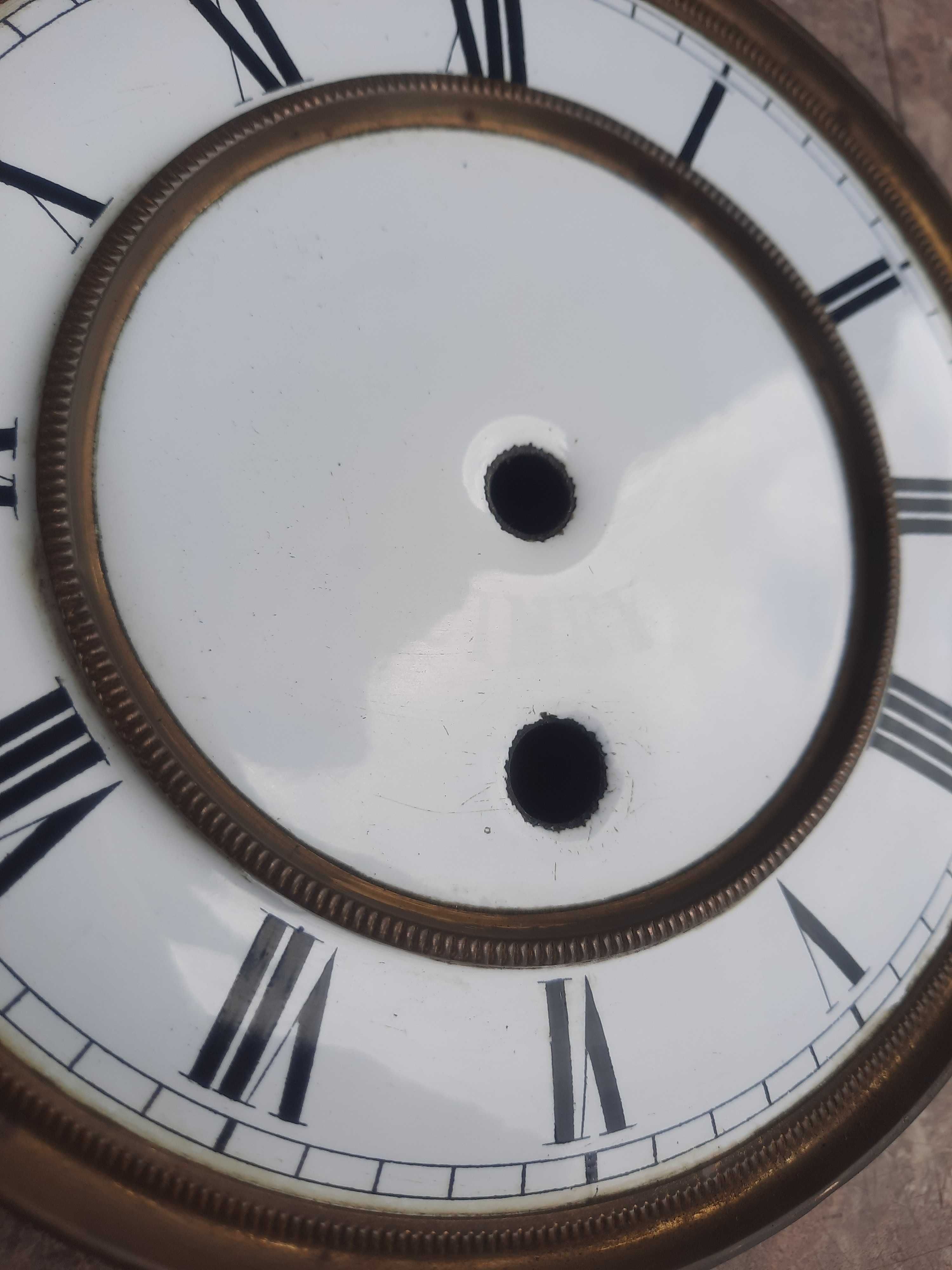 42 Tarcza starego zegara ściennego chodzika 14,5cm 27mm