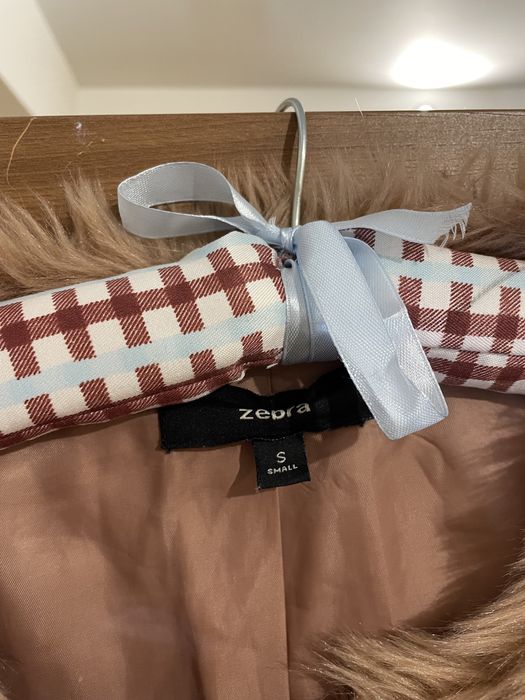 Рожева еко шуба, розмір s