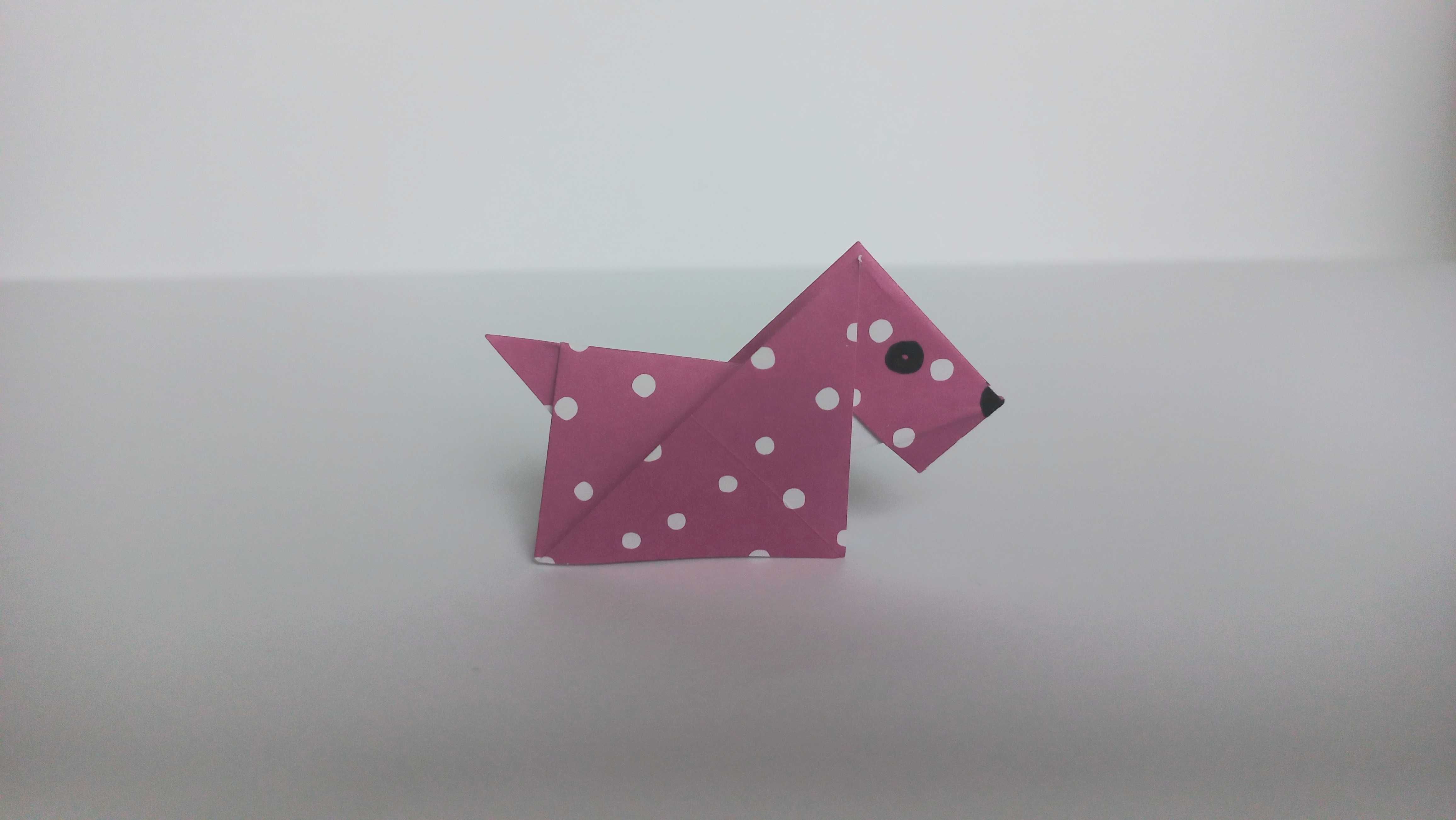 Origami pieski z papieru