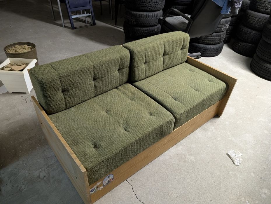 Podwójny fotel rozkładany tapczan