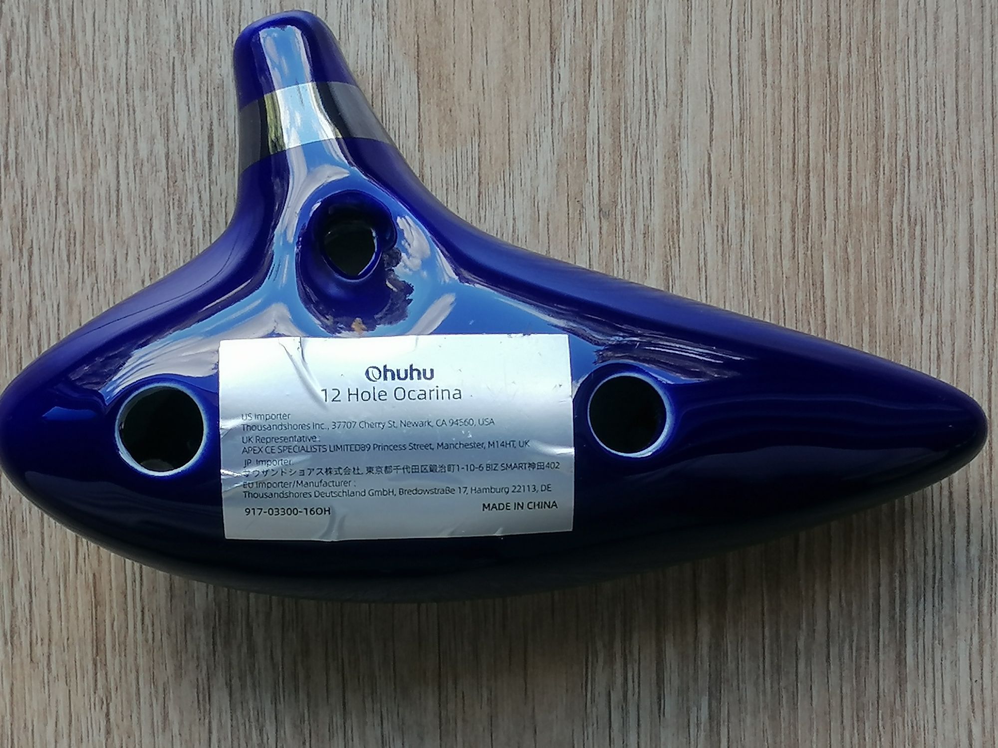 Okaryna ceramiczna OHUHU 12 Hole Okaryna C-dur Ohuhu 12SED-AC-001