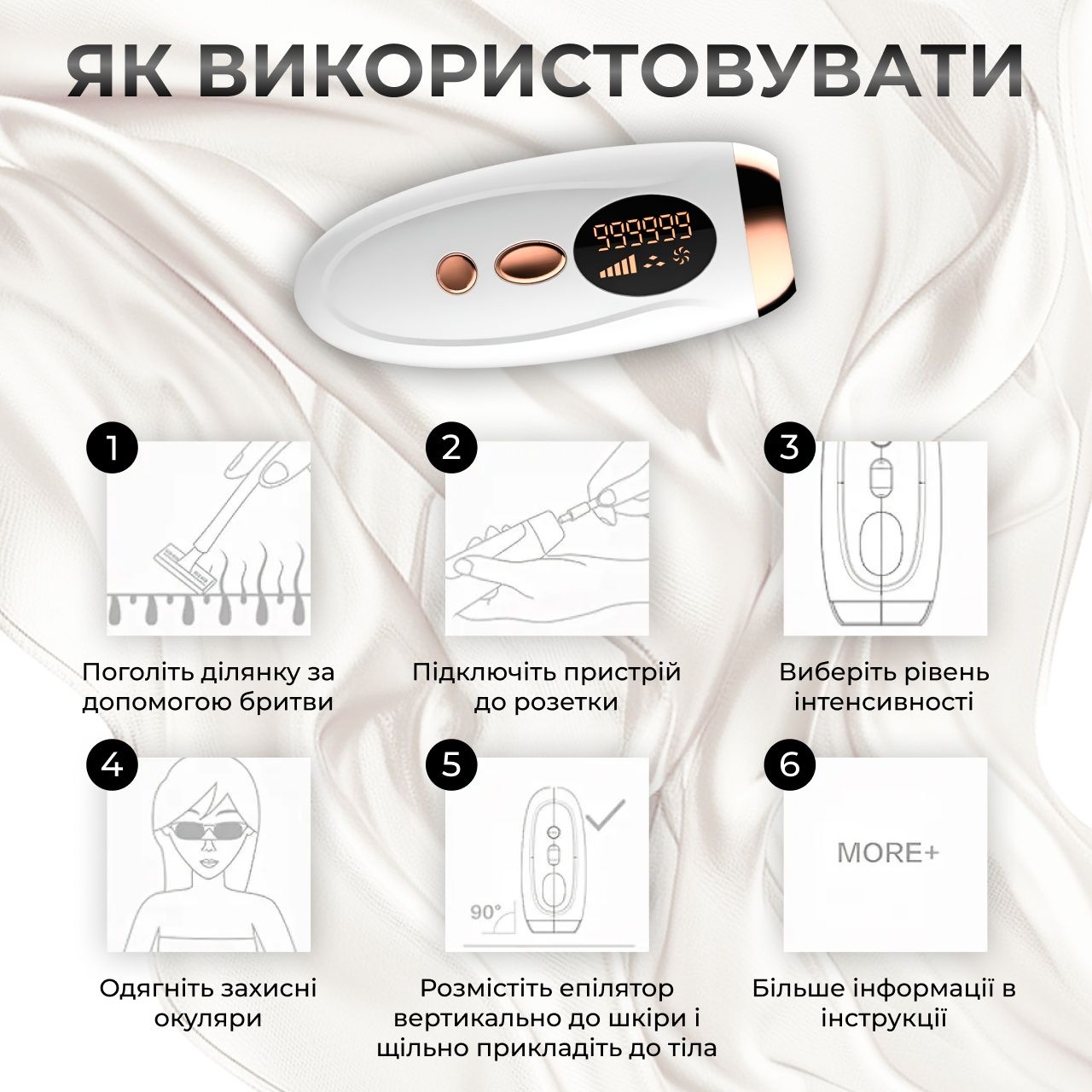 Домашній фотоепілятор IPL  технологія для видалення волосся