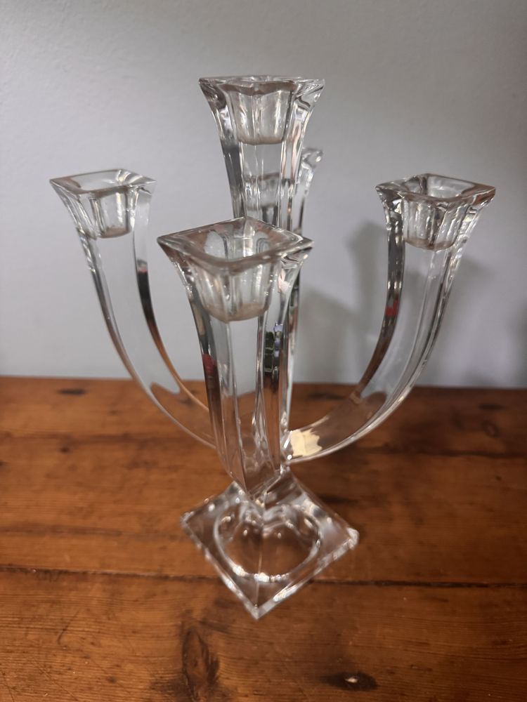Vintage Candelabro em Cristal