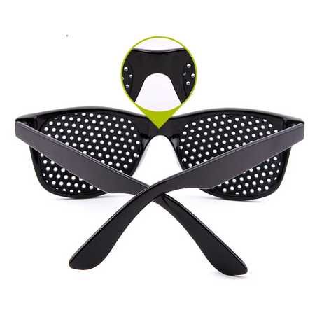 Okulary AJURWEDYJSKIE okulary z dziurkami czarne