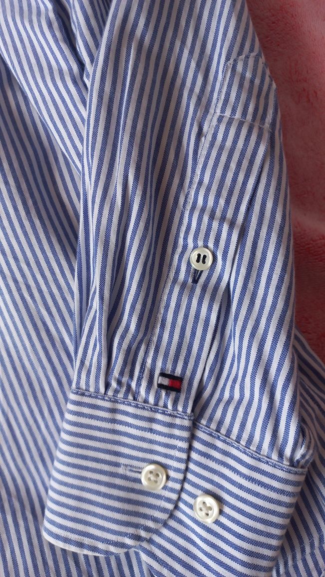 Koszula męska Tommy Hilfiger rozmi S-M, 100 % bawełna, pachy 51-52 cm