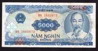 Wietnam, banknot 5000 dong 1991 - st. -3