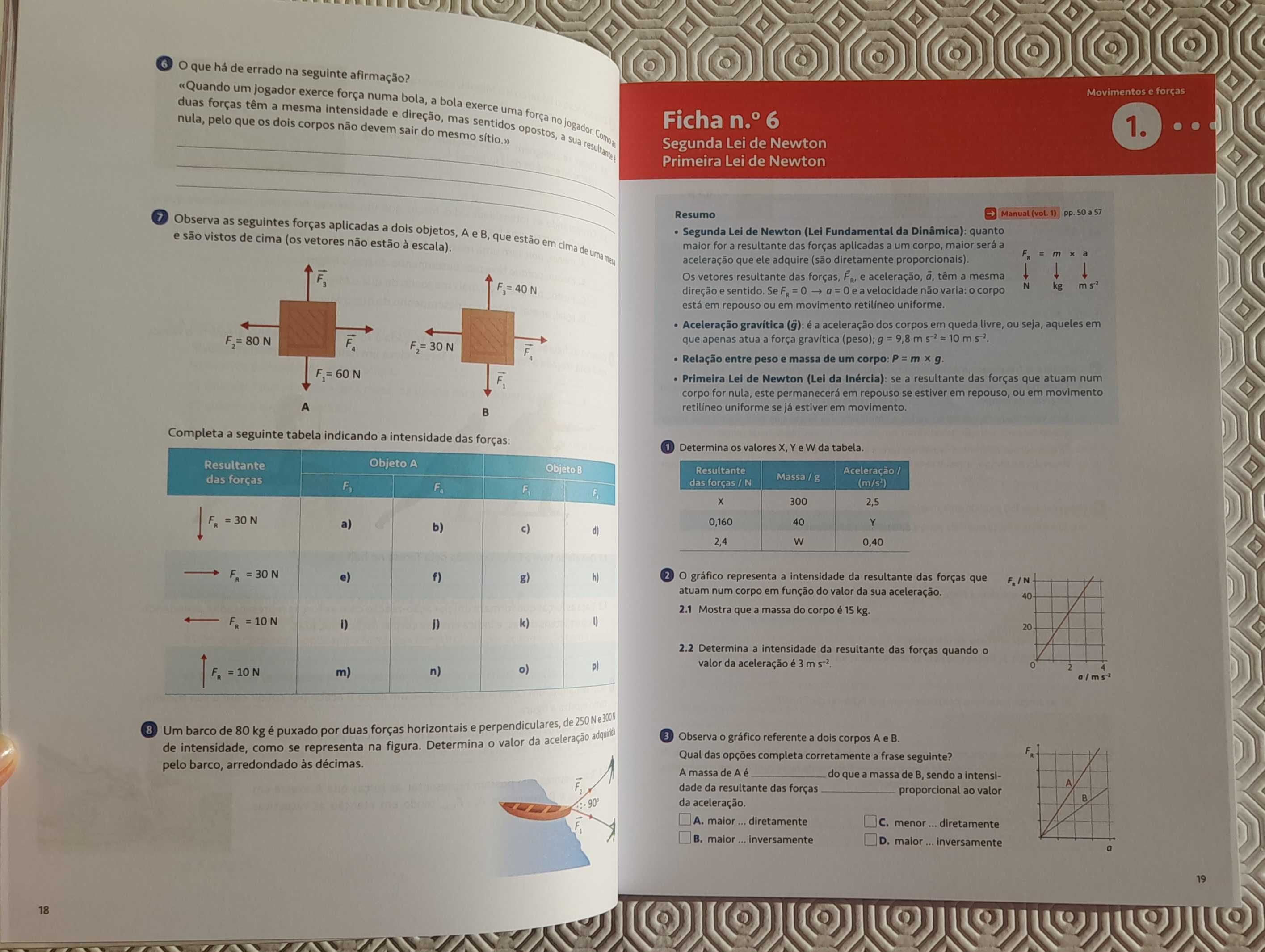Caderno atividades 9º ano Físico-Quimica