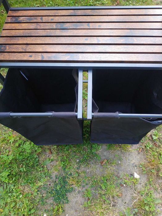 Kosz wolnostojący na pranie Vasagle 2 x 46L, 73 x 33 x 72 cm