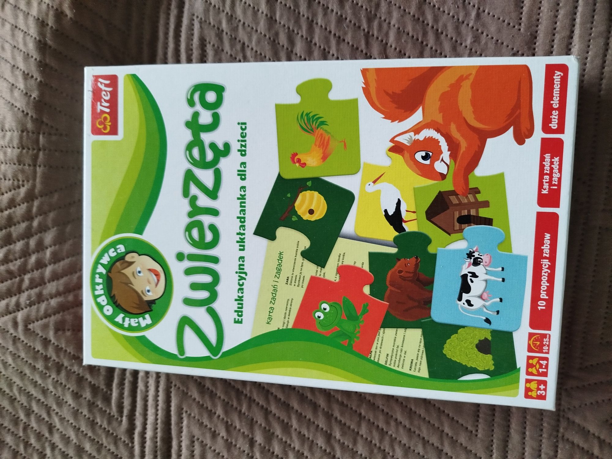 Puzzle zwierzęta dla dzieci.
