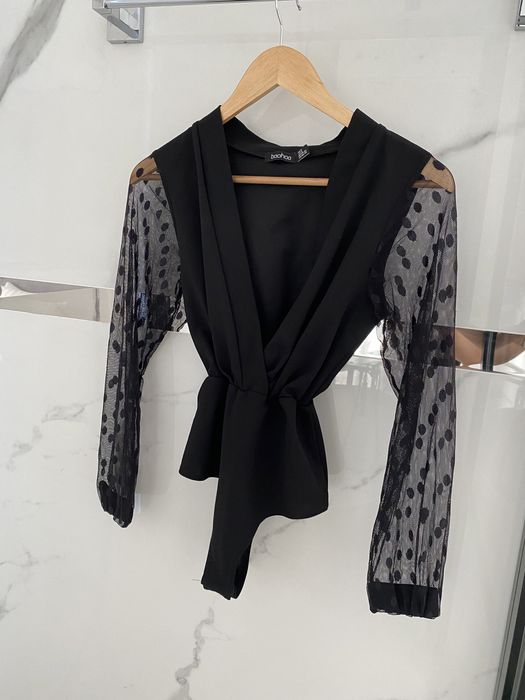 БОДІ, BOOHOO, 34,(8), XS, S Боді з довгим рукавом Сексуальне  боді