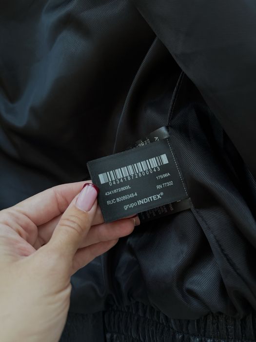 Куртка  Zara з ефектом шкіри в стилі ysl