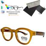 Okulary komputerowe unisex z oprawką z acetatu