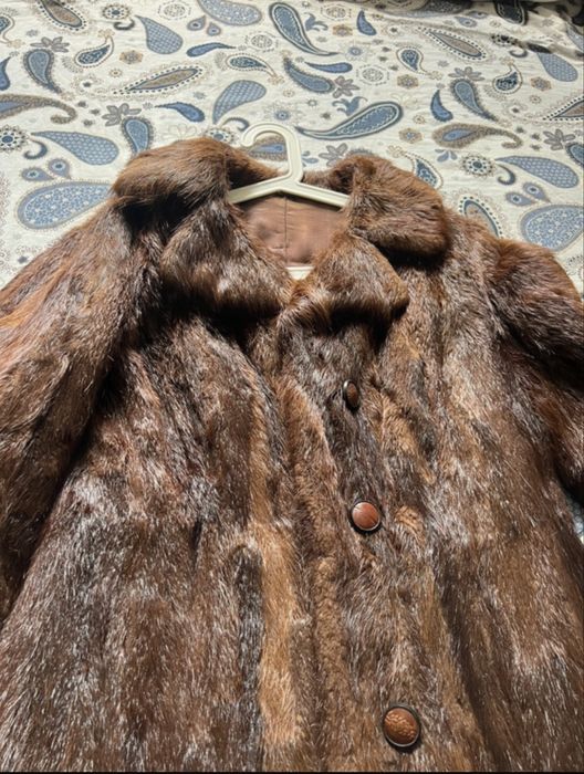Futro naturalne z nutrii Vintage Retro