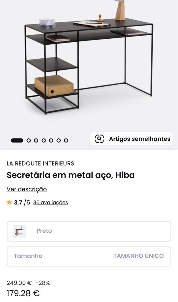 Secretária em metal - La Redoute