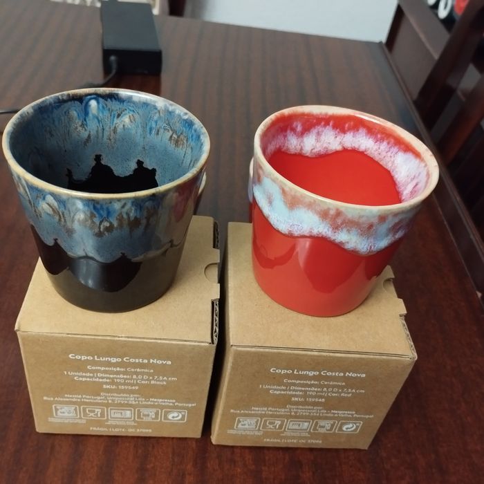 Copos/Chávenas de café Lungo Costa Nova da Nespresso