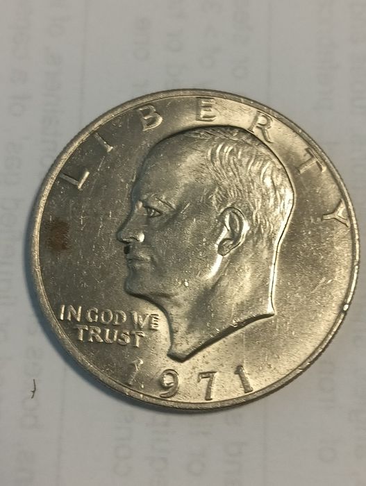 1 dolar amerykański 1971 Eisenhower bez znaku mennicy