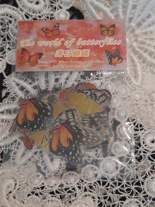 Cada Pack com 40 adesivos de borboletas coloridas. Scrapbooking, Junkj