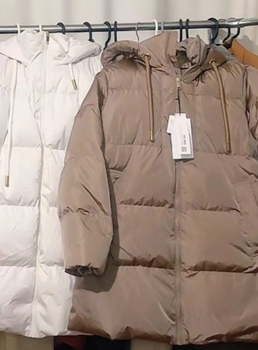 Пуховик  анорак Zara xs s m L нові  пух перо