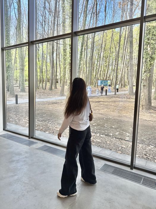 Джинси Pull&Bear широкі палаццо графіт/темно-сірі