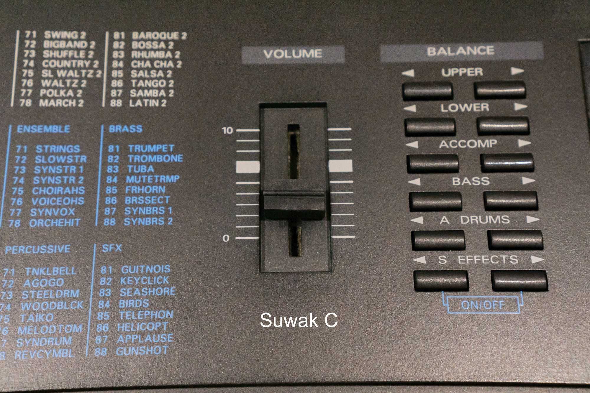 Suwak głośności do Roland E