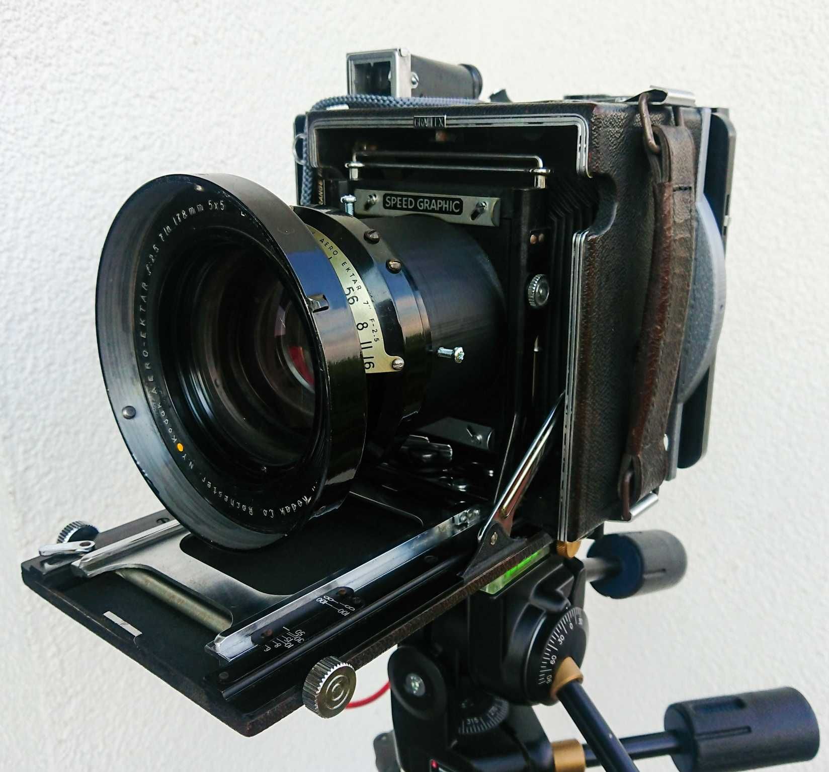 GRAFLEX Speed Graphic wielki format + 6x9 + Aero Ektar 2,5/178