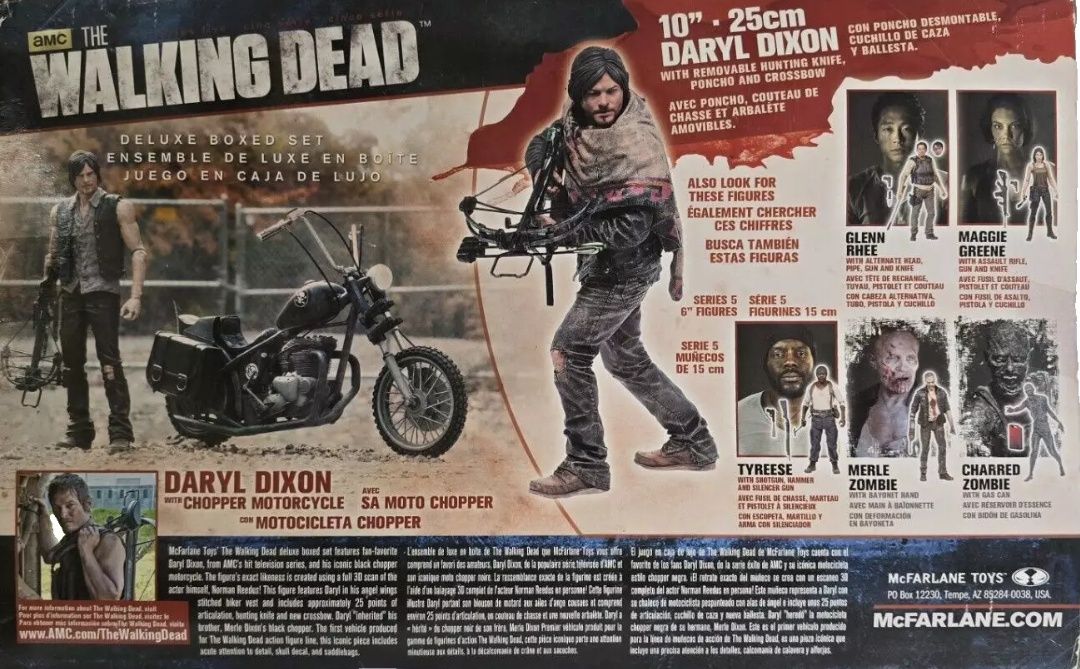 McFarlane Toys The Walking Dead TV Daryl Dixon with Custom Bike Deluxe