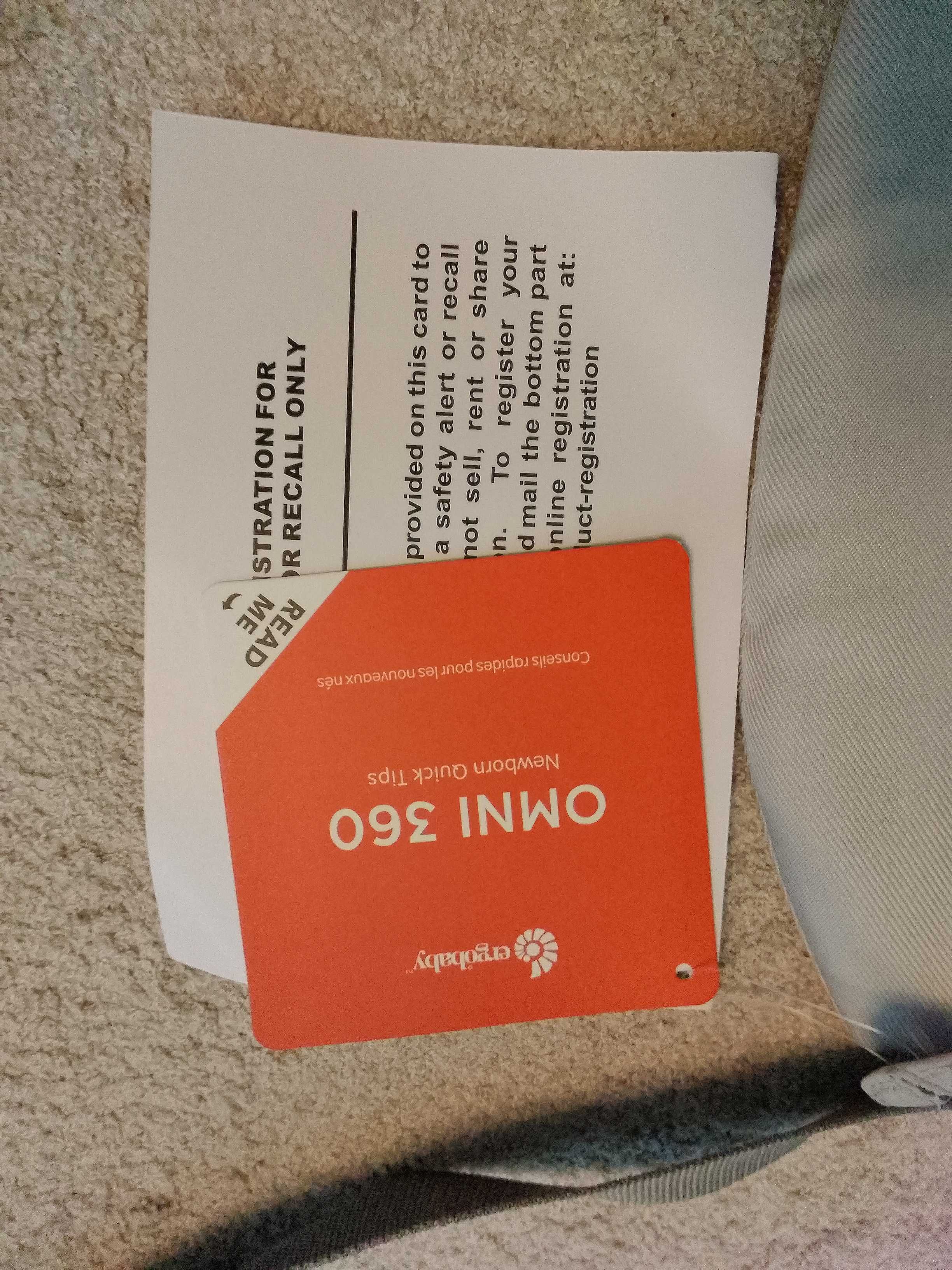 Nosidełko/szelki do noszenia dla niemowlaka ergobaby Omni 360 nowe!!!
