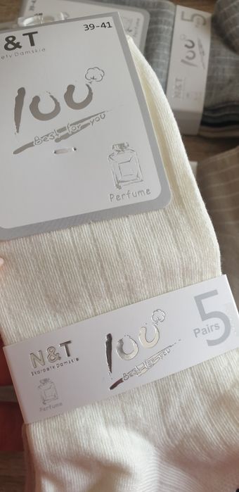 5×Damskie skarpetki stopki 39-42