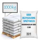 Soda oczyszczona spożywcza bez antyzbrylacza E500 wodorowęglan sodu 1T
