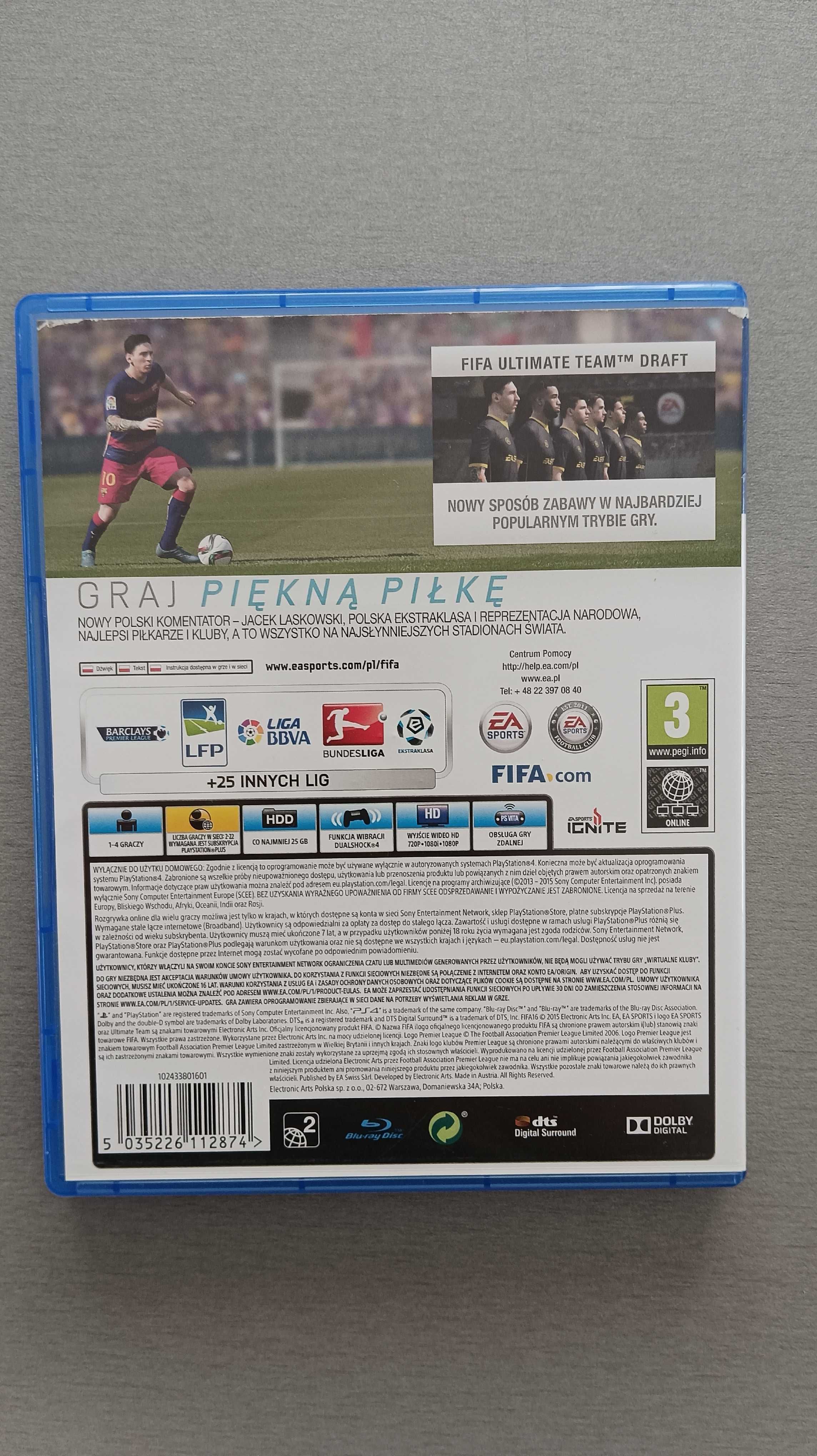 Gra FIFA 16 na PS4 / PS5