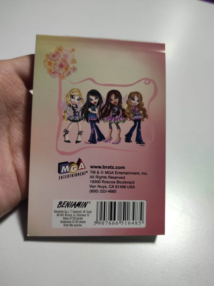 Bratz notes A7 notatnik notebook