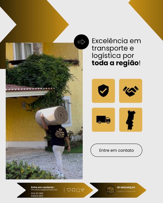 RF Mudança- Serviço de carga, Montagem e Desmontagem 24/7