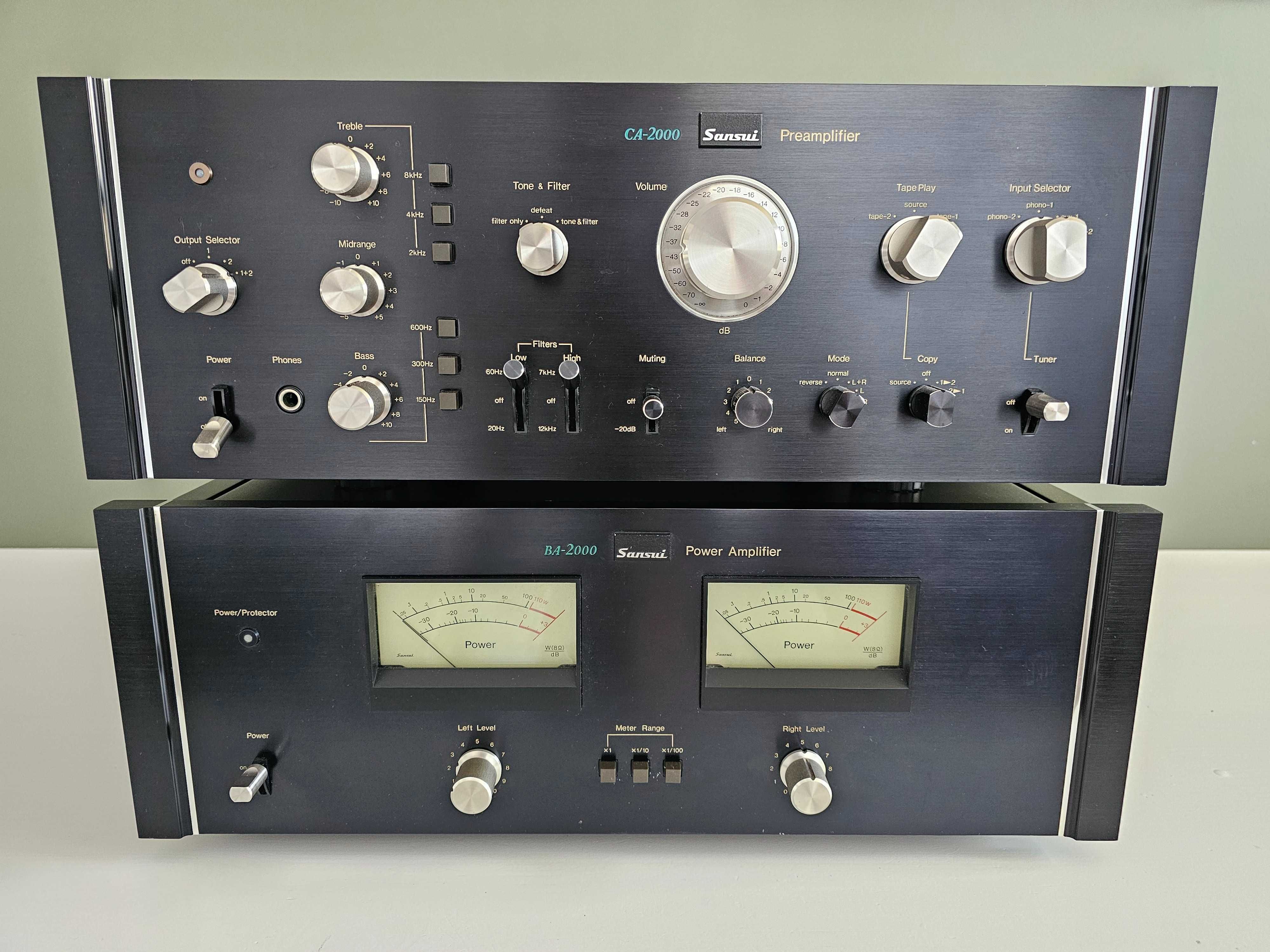 Wzmacniacz SANSUI BA 2000 i preamp SANSUI CA 2000