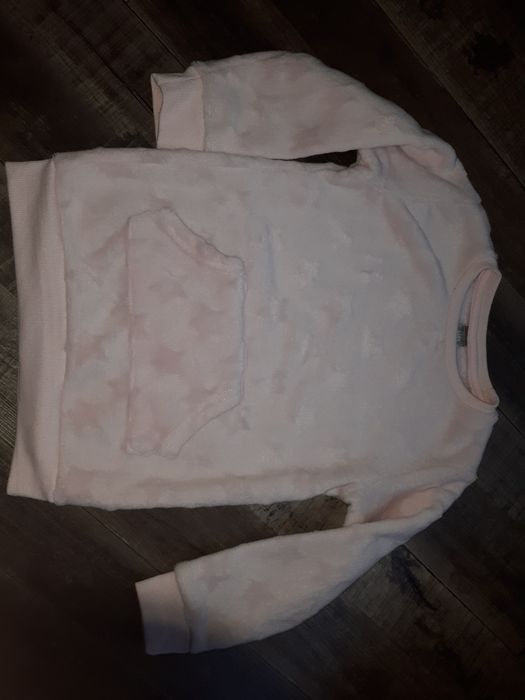 Bluza dziewczęca r 110 pudrowy róż