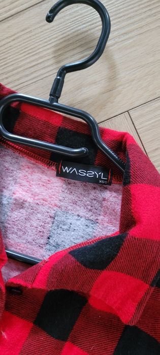 Piękna sukienka Asymetryczna koszula flanelowa kratka Pakuten nowa