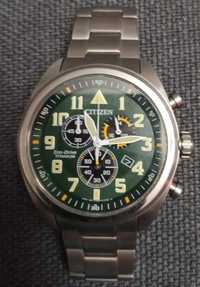 Citizen AT2480-81X chronograf eco-drive szafir tytan GRATISY