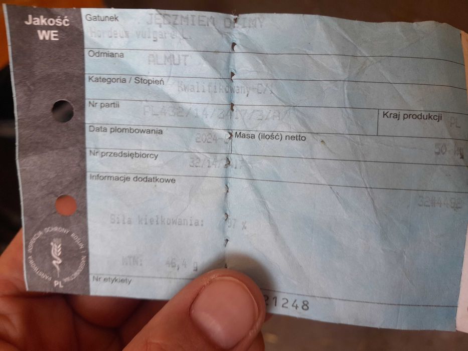 Sprzedam jęczmień ozimy