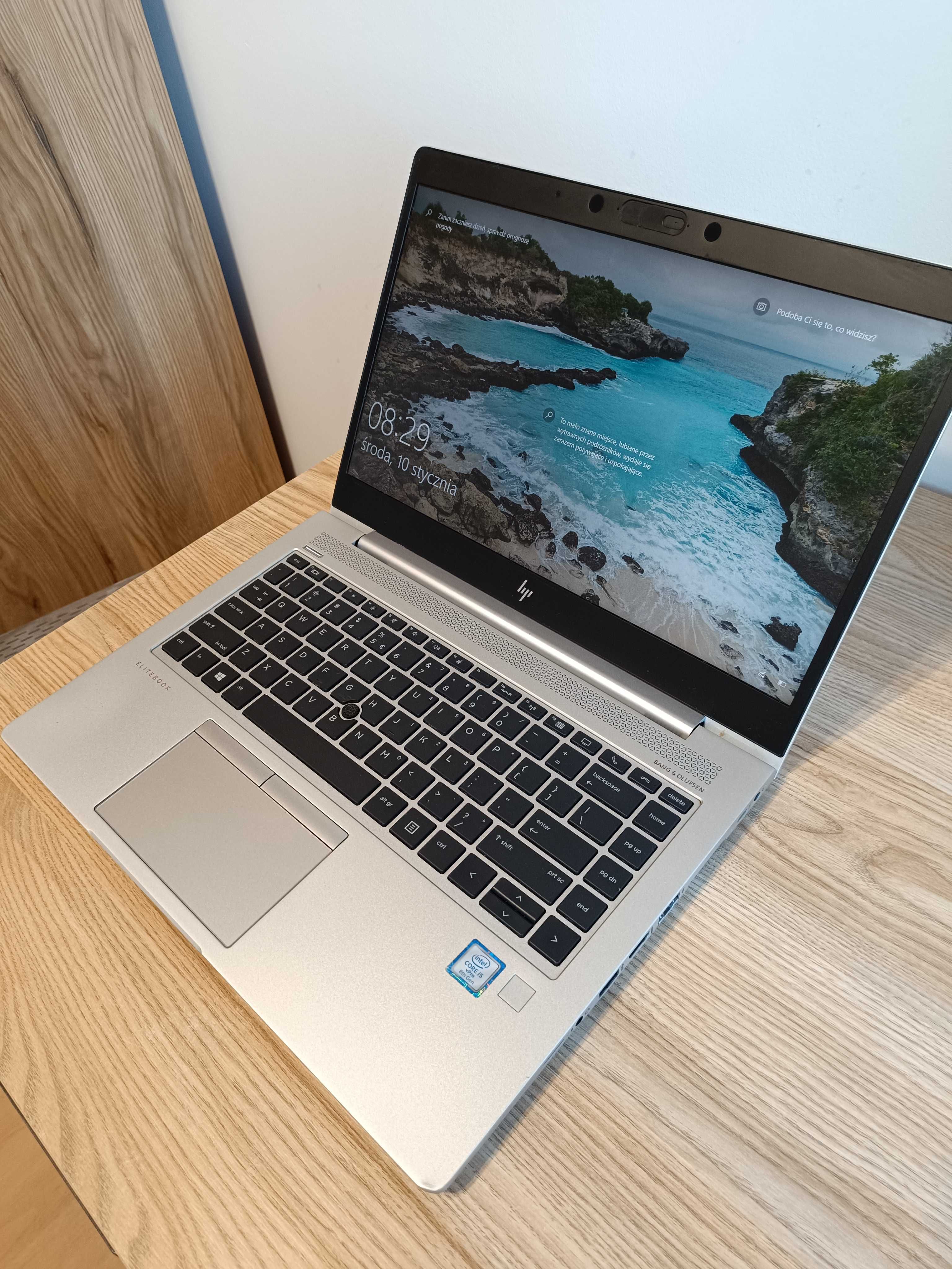 Laptop HP 840 G6 - i5-8250U - 8x1,9Ghz -  256/8 GB - Aluminiowy