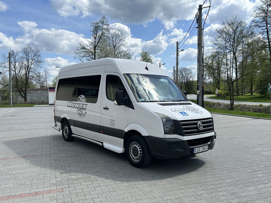 Volkswagen crafter do przewozy osób niepełnosprawnych 9 osobowy, winda