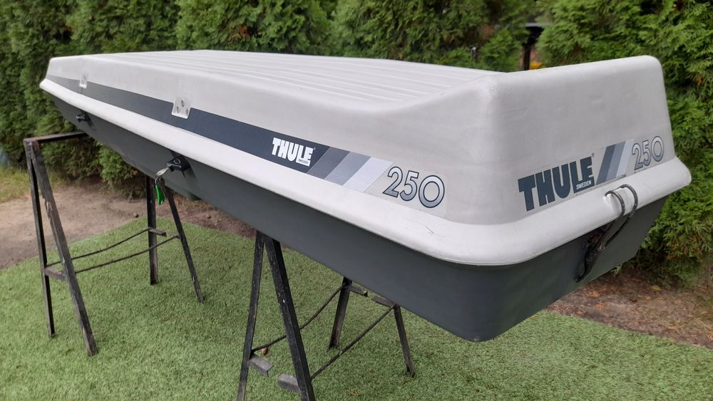 Box bagażnik dachowy Thule 250 bardzo mocny prawo lewo jeep bus kamper