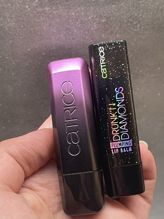 Szminki Pomadki Catrice Shine Bomb 100 + Drunk’n Diamonds 050