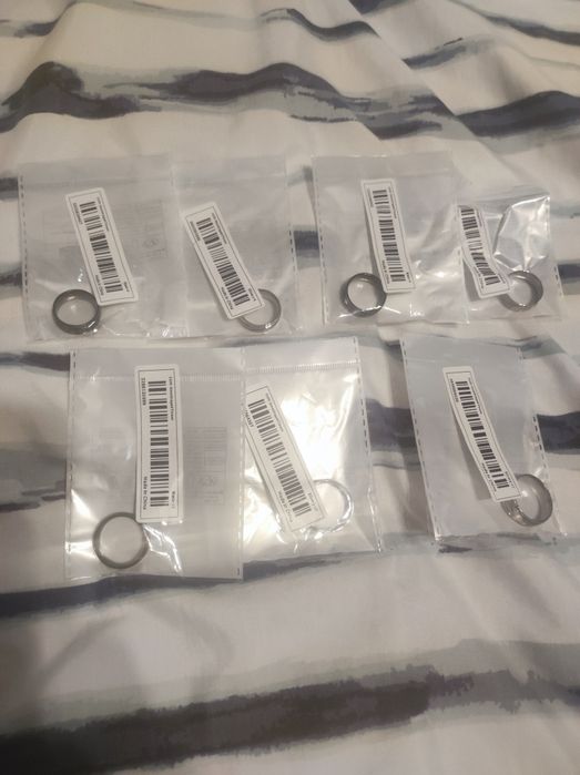 NOWE obrączka , pierścień , czarne i srebrne, rozmiary 8, 9, 11