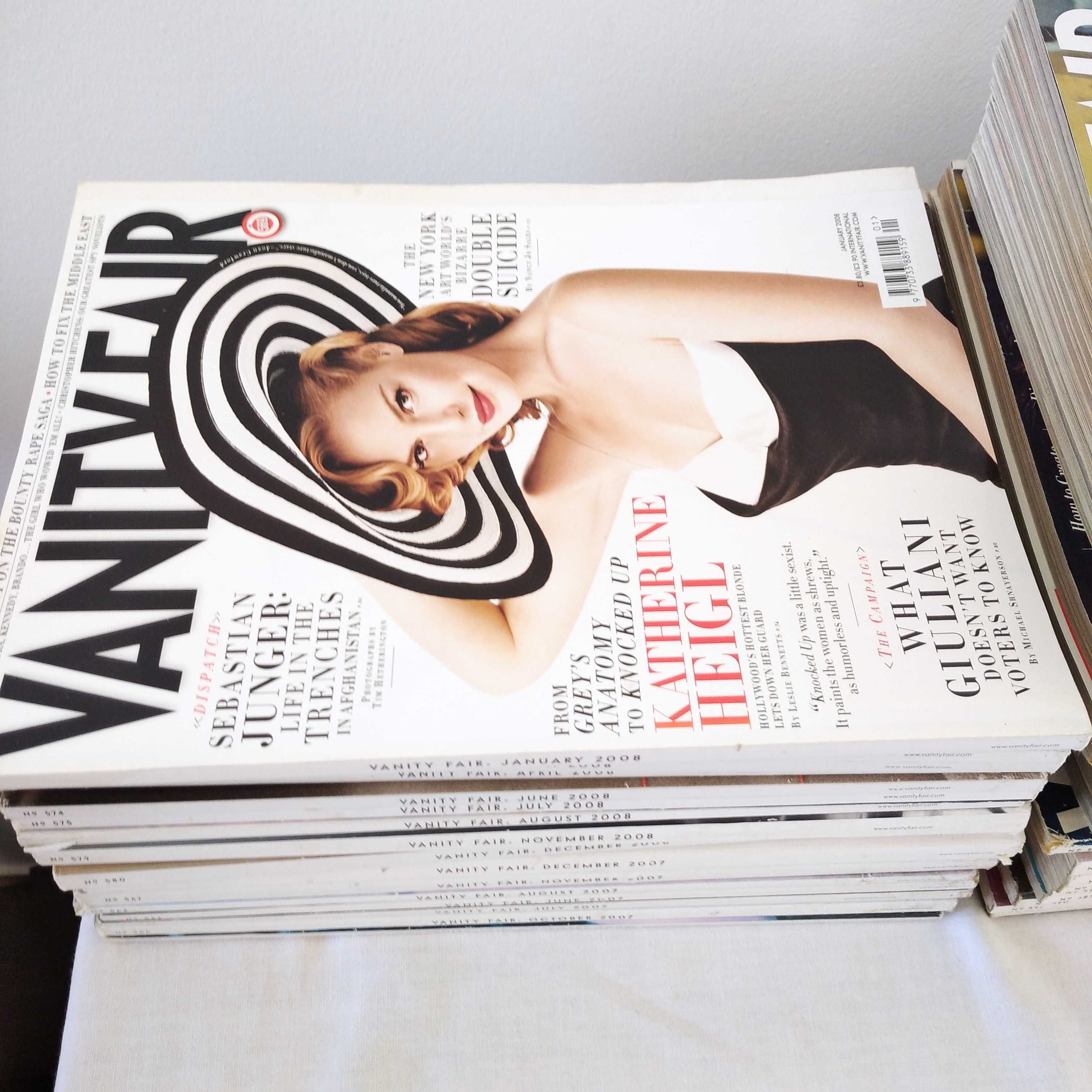 lote 57 revistas vanity fair +oferta 6 esquire preço por todas moda