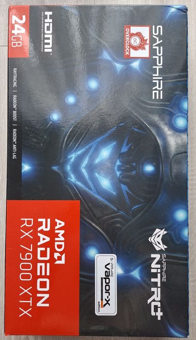 Sapphire Radeon RX7900XTX Nitro+ Gaming OC Vapor-X 24GB GDDR6