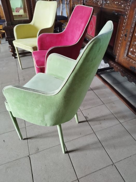 krzesło fotelowe do jadalni antyk Vintage