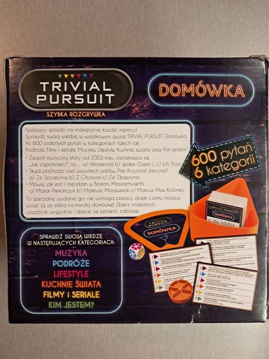 Trivial Pursuit Domówka Gra Towarzyska